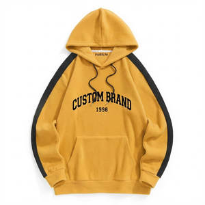 Sweat-shirts à capuche en molleton personnalisés brodés et imprimés, fabriqués directement en usine, décontractés, surdimensionnés, pour hommes, femmes et unisexe - Product Image 2