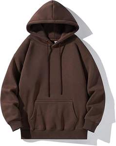 Hombres 400gsm Algodón Streetwear Oversized Pullover Hoodie Custom Screen Print Casual Sudadera con capucha en blanco por el fabricante - Product Image 1