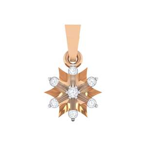 Colgante de Oro Certificado de 14K/18K con Diamantes Reales de 0.07ct, Elegante Juego de 7 Colgantes y Dijes de Diamantes - Product Image 2
