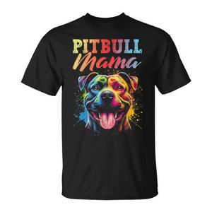 T-Shirt Colorata per Mamma di Pitbull, Regalo Perfetto per la Festa della Mamma, Maglietta Promozionale per Amanti dei Cani - Product Image 1