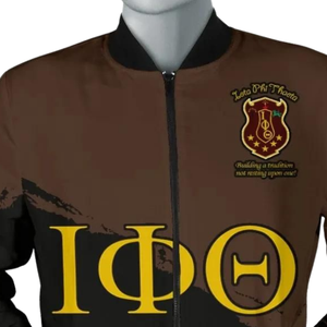 Chaqueta Bomber de Satén Iota Phi Theta 1963, Bordada, Fraternidad Griega, Universitaria, Premium, Brillante - Product Image 6