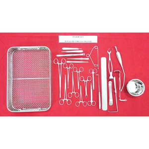 Juego de Instrumentos Quirúrgicos Profesionales MayoMed de Acero Inoxidable Alemán para CIRUGÍA MAYOR, para Hospital y Clínica, con Bandeja de Malla - Product Image 1