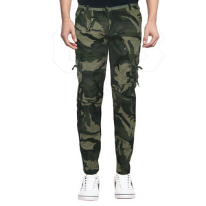 Vente en gros d'usine de pantalons cargo pour hommes meilleure qualité en coton avec poches latérales Offres Spéciales à motif droit style décontracté - Product Image 1