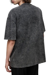 Camisetas Vintage para Hombre al por Mayor, con Logotipo Personalizado, Lavado Ácido, Bordado con Parches, Talla Grande, 100% Algodón Orgánico, Cuello Redondo, Manga Corta - Product Image 6