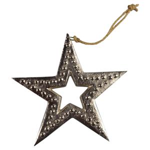 Adorno de estrella de Navidad de aluminio de alta calidad de estilo antiguo, decoración colgante de nuevo estilo para el hogar, decoración de Navidad, MOQ 50 Uds. - Product Image 3