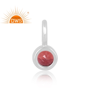 Colgante de piedras preciosas granate natural de plata de ley fina más vendido, fabricante de joyería personalizada - Product Image 3
