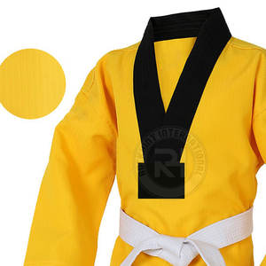 Gran oferta, uniforme de Taekwondo personalizado con logotipo frontal, manga larga de algodón, venta al por mayor, uniforme de Taekwondo de artes marciales - Product Image 3