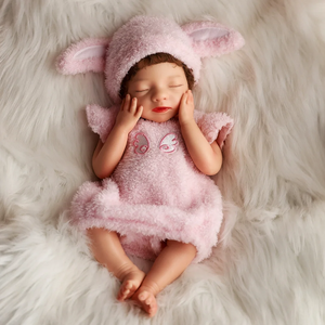 Babeside Toptan 16'' Tam Silikon Yeniden Doğmuş Bebek Bebek Gerçekçi Uyuyan Kız Moda Bebek Mini Yumuşak Oyuncak - Product Image 4