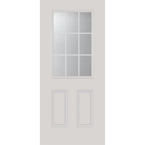 Inserts pour portes 24 "X 38" Classic Grids 9 Light Standard Clear Double Vitre isolée et kit de cadre (Half Lite) - Product Image 3