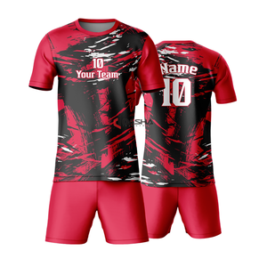 ชุดยูนิฟอร์มฟุตบอลชายแบบพรีเมียมสั่งทำพิเศษ เสื้อซับลิเมชั่นพร้อมกางเกงขาสั้น ชุดฟุตบอลคุณภาพสูงสำหรับผู้ใหญ่ รับผลิตแบบ OEM - Product Image 6