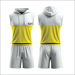Ensemble d'uniformes de basket-ball sans manches avec un matériau évacuant l'humidité, parfait pour l'école, l'université et les équipes professionnelles - Product Image 4