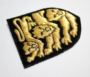 Premium Custom Hand Embroidered Bullion Wire <b>Badges</b> Fabric Pocket <b>Badge</b> <b>Holder</b>-Premium Custom Bullion <b>Badges</b> Manufacturers - Product Image 2