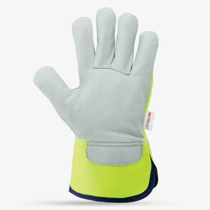 Guantes de trabajo de cuero de vaca de alta calidad Skatiq, protección Original antideslizante para manos y brazos con forro - Product Image 5