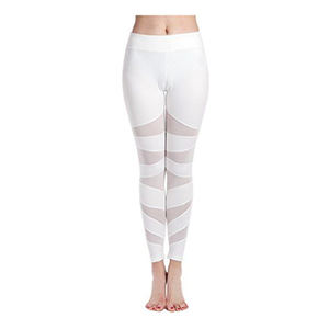 Legging de yoga et de sport décontracté pour femme, taille XL, en Spandex respirant, anti-rétrécissement, à motif uni, taille mi-haute élastique, personnalisable - Product Image 4