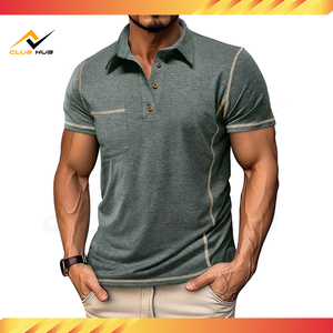 Camiseta de Verano Informal de Manga Corta con Bolsillo, Estampada, de Gran Tamaño, 100% Algodón, Antiarrugas, Color Personalizado para Hombre - Product Image 4