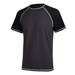Maillot respirant d'été pour hommes de grande taille à séchage rapide 220 grammes de vêtements de sport de plage T-Shirt à manches courtes motif solide pour l'extérieur - Product Image 5