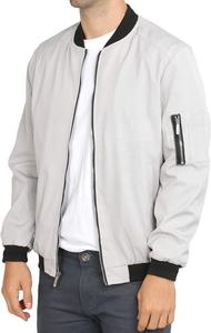 Chaqueta ligera informal para hombre, chaqueta de bombardero de vuelo Softshell, cortavientos Varsity, chaquetas transpirables de talla grande para hombre de Pakist - Product Image 5