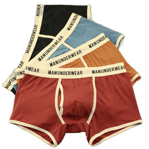Sous-vêtements pour hommes de qualité supérieure Boxer slips Logo personnalisé classique en coton solide Boxer Shorts homme tissé ceinture sous-vêtements hommes - Product Image 6