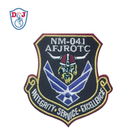 Patchs d'aviation brodés personnalisés, Badges d'emblème en fer sur la poitrine, Wappens brodés pour uniforme