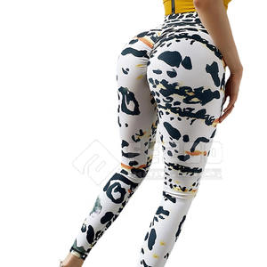 2025 nuevo de secado rápido Scrunch Butt Legging logotipo personalizado impresión Digital Leggings deportes al aire libre Yoga Leggings para mujeres - Product Image 5