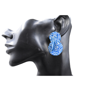 latest trends traditional golden mattefinishing meenakari partywear brass hoop stud earing for girls and women - Product Image 1