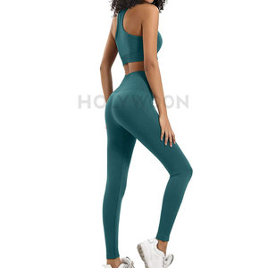 Conjunto de Yoga Premium para Mujer, Corte Ajustado, Pantalones Cortos, Ligero, Transpirable, de 2 Piezas, para Uso en Casa y Ejercicio - Product Image 2