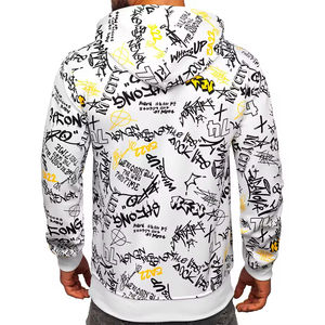 Sweat à capuche d'hiver 2025 de haute qualité, style streetwear, brodé, orné de strass et de perles, vêtements de mode unisexe, OEM ODM THT WEARS-Man - Product Image 4