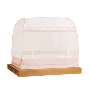 Medoga princesa romántica realeza niñas dormitorio Pop up portátil plegable cama dosel mosquitera