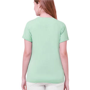 T-shirt décontracté en coton pour femmes T-shirts d'été à manches courtes légers et respirants pour les activités de plein air pour femmes - Product Image 3