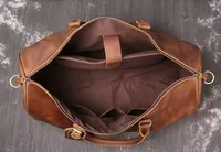 Bolsos de cuero genuino para viaje, bolsas de cuero de alta calidad, casuales, a la moda, para weekender duffle