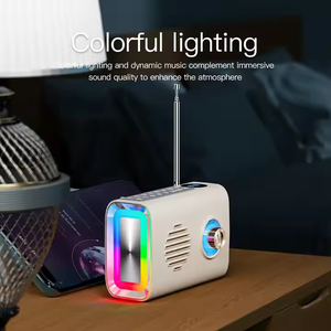 Âm Thanh Di Động Ngoài Trời Âm Thanh Bluetooth Loa Năng Lượng Mặt Trời Sạc Thuận Tiện Sạc FM Radio Với Bầu Không Khí Chiếu Sáng - Product Image 5