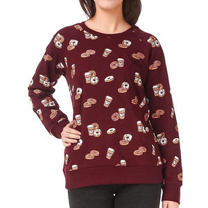 2025 femmes ample mode hiver sweat à capuche imprimé broderie sur le devant épaissi coton sweats pour les étudiants - Product Image 1