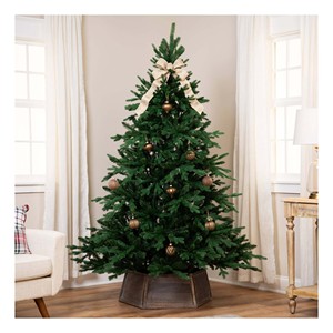 Arbre de Noël artificiel de 180 cm (6 pieds) avec pointes en PVC floquées de neige, lumières LED à brancher, montage facile, support pliable, pour la maison, le bureau, les fêtes - Product Image 5