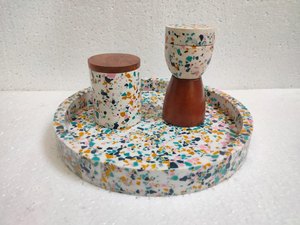 Ensemble de brûleur à bakhoor en incrustation d'os durable, motifs floraux faits à la main, encens indien pour les intérieurs de style héritage classique - Product Image 5