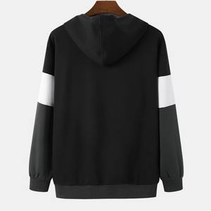 Sudadera con capucha básica personalizada de gran tamaño con diamantes de imitación, ropa de calle de peso pesado con cremallera para hombres, Sudadera con capucha completa de fabricante OEM/ODM - Product Image 2