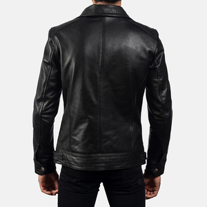 Chaqueta de moto de cuero sintético para hombre, duradera, aprobada por la CE, procesada, fina, resistente al agua - Product Image 5