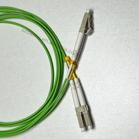 DAMU LC UPC ke LC UPC OM5 kabel Patch serat Multimode 2.0mm LSZH 10M 2M kabel Jumper optik dupleks untuk jaringan FTTH FTTB FTTX