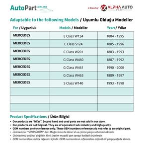 ท่อหัวฉีดสำหรับ Mercedes C Class W201 - Product Image 2