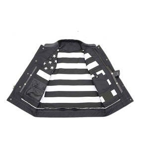 Gilet en cuir pour homme de haute qualité, imperméable, respirant, coupe-vent, décontracté, sans manches, col mandarin, style joueur, pour l'hiver, chaud - Product Image 3