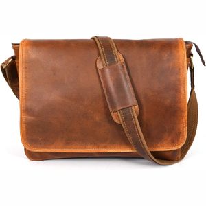 Qualité professionnelle en gros hommes bureau affaires sac à bandoulière sacs en cuir véritable - Product Image 6