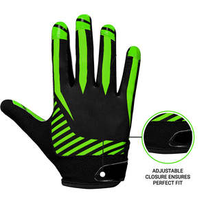 Gants de receveur de football de qualité supérieure, conçus pour un meilleur contrôle, adhérence douce, respirant, adaptés à l'entraînement et aux matchs des jeunes et des adultes - Product Image 3