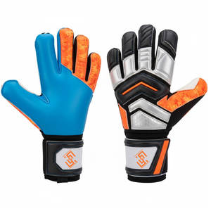 Gants de gardien de but en latex de haute qualité avec logo personnalisé, fermeture à crochets antidérapante, ajustement confortable pour les sports masculins - Product Image 1