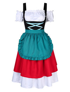 Tanque Damen Dirndl vestido de marca 100% algodón hermoso auto bordado alemán Dirndl personalizado Dirnd vestido Trachten Dirndl 2025 - Product Image 4