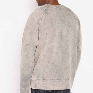 Sudadera Unisex con Cuello Redondo, Personalizada, Estilo Vintage, Lavado Ácido, Manga Larga, Algodón y Poliéster, Sudadera con Capucha, Forro Polar de Invierno, Bolsillo Bordado - Product Image 2