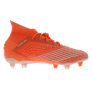 Chaussures Adidas Predator 19.1 Terrain Ferme pour Femmes Couleur : Orange/Blanc 100% Authentiques - Product Image 2