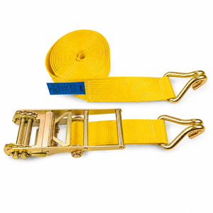 Sangle d'arrimage à cliquet pour la manutention de marchandises, 75 mm, 8000 kg, polyester haute résistance pour fret lourd, longueur personnalisée, service OEM - Product Image 5