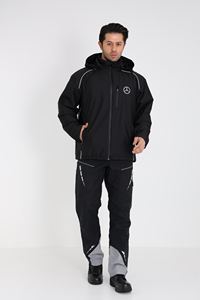 <b>3</b>-<b>in</b>-<b>1</b> Workwear <b>Jacket</b> and Vest Set with Reflective Strips <b>Waterproof</b> Breathable Design for Industrial and Outdoor Use - Product Image 2