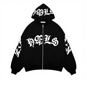 Sudaderas con capucha estilo streetwear con cremallera, nuevas sudaderas personalizadas OEM para hombre - Product Image 1