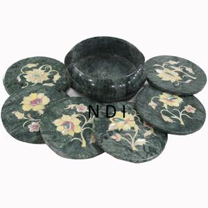 Lot de 4 supports de dessous de verre à thé de bonne qualité de forme ronde pour la maison, le bureau, le restaurant, la vaisselle, la restauration - Product Image 3