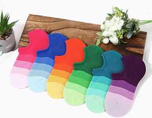 Chaussettes invisibles pour femmes et hommes coupe basse cheville courte anti-dérapant athlétique course nouveauté décontracté chaussettes à doublure invisible - Product Image 1